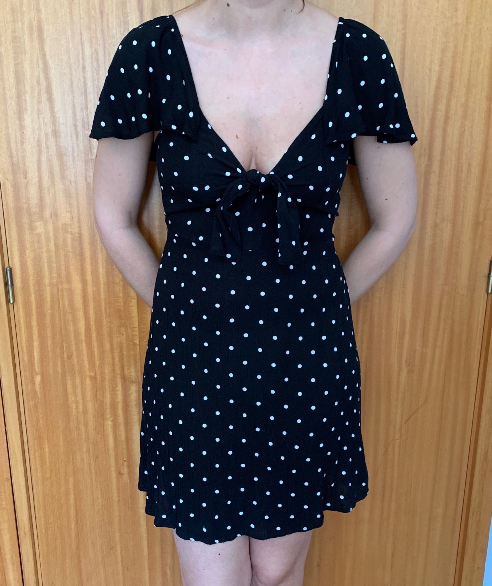 Vestido bolinhas Stradivarius