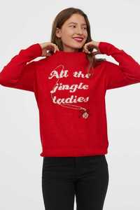 Зимний новогодний свитер джемпер светр