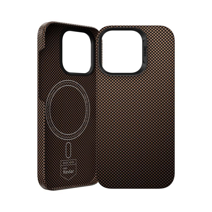 Benks Etui Magnetic Armor Tint Kevlar 1000D (S063) Do Iphone 16 Złoty