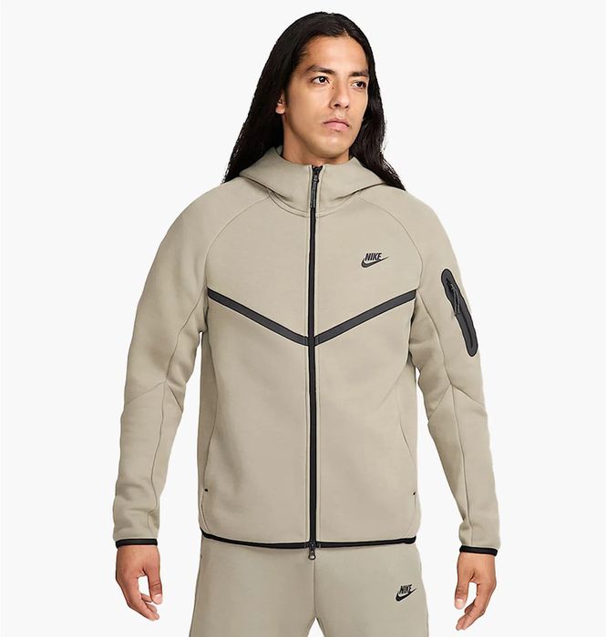Оригінал! Зіп Худі Nike Tech Fleece (бежеве) (M) Новий з бірками!