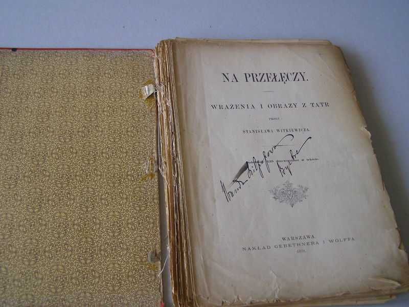 Stanisław Witkiewicz - " Na przełęczy "+ podpis Wanda Lipopowa -Bystre