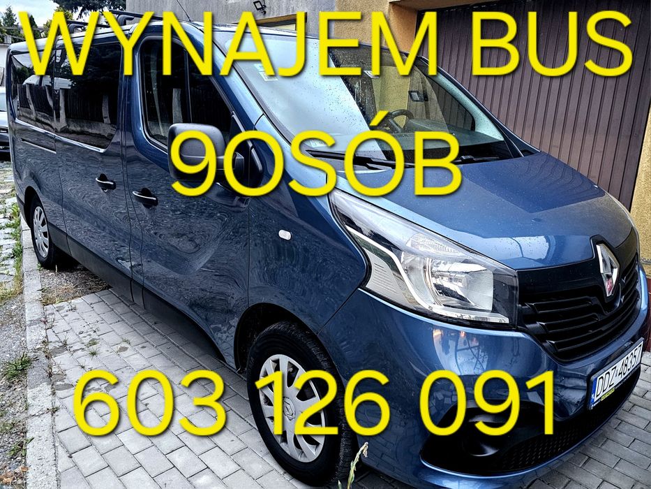 Wynajmę Do Wynajęcia BUS 9 OSÓB TRAFIC Extra LONG Wynajem Dzierżoniów