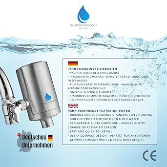HAHN Technology Premium Filtr Wody ze Stali Nierdzewnej