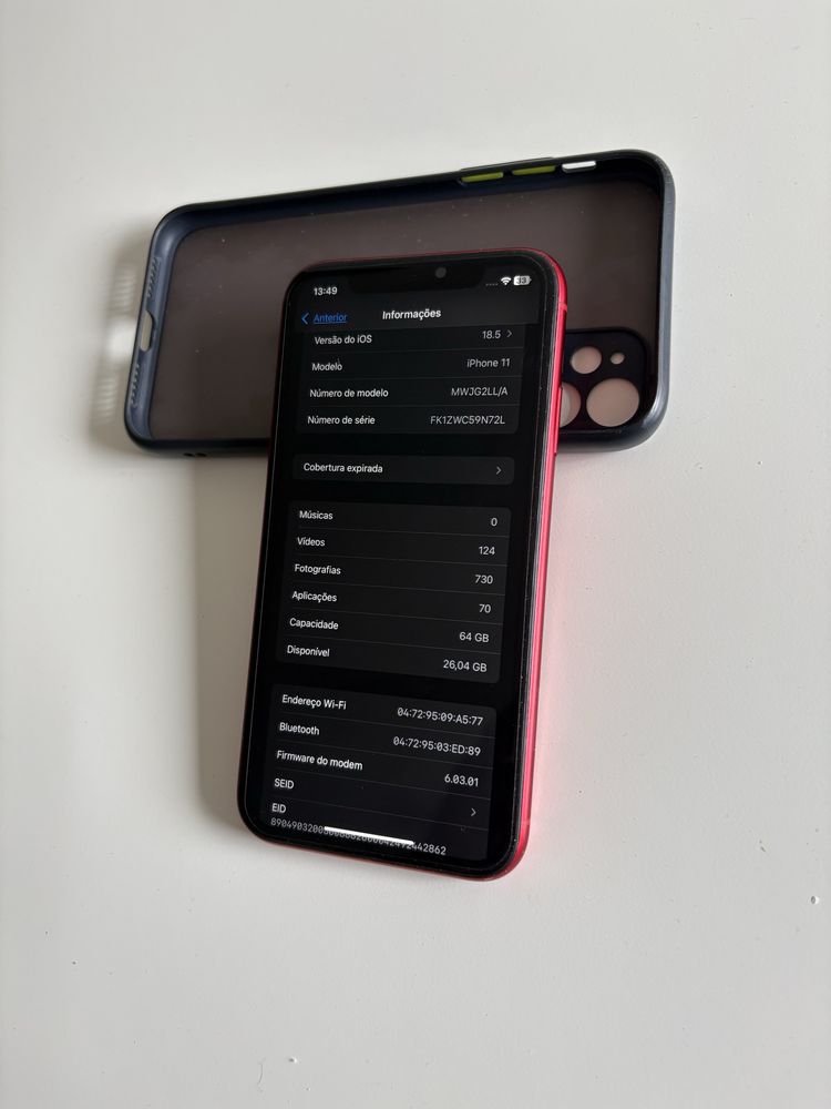 Vendo/Troco iPhone 11 64gb vermelho