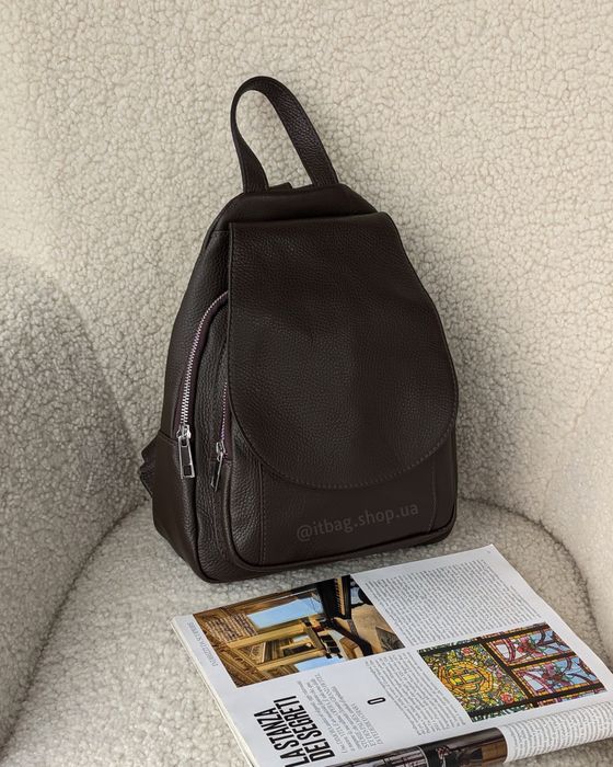 Шкіряний рюкзак Італія Virginia Conti. Кожаный рюкзак Италия сумки