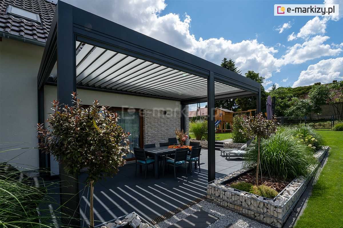Pergola tarasowa zadaszenie altana wiata na taras do ogrodu SB400