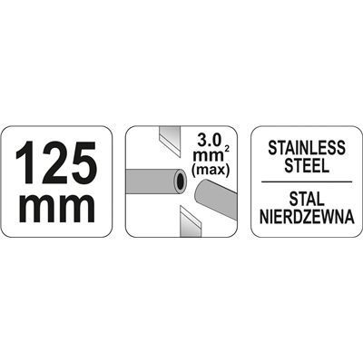 Obcinak Izolowany 125Mm Stal Nierdzewna Yato