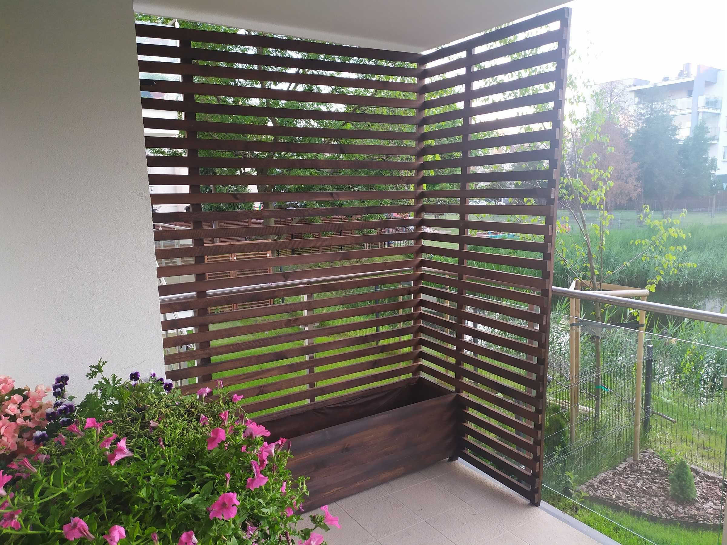 Drewniane pergole, pergola tarasowa, pergola drewniana na balkon