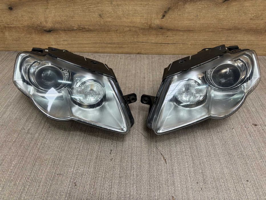 lampa/reflektor przedni lewy, prawy volkswagen passat b6 xenon skrętny