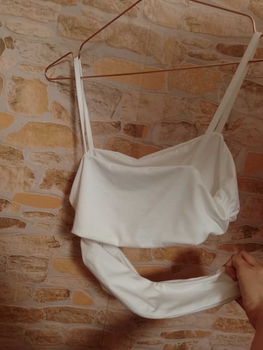 (M/L) Shein/ Biały Top, bluzka, NOWA