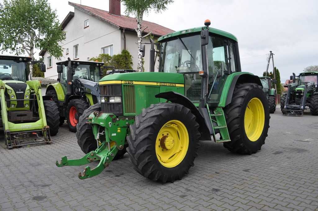 JOHN DEERE 6610 TLS / Przednia oś amortyzowana / PowrQuad /