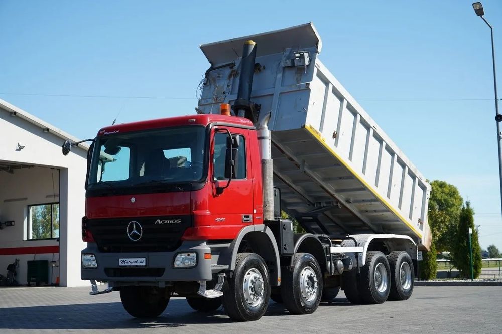 Mercedes-Benz ACTROS 4141 / 8X6 / WYWROTKA TYLNOZSYPOWA / WIELTON / EPS + SPRZĘGŁO / OPONY 100%