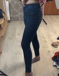 Spodnie granatowe damski jeansowe skinny ze średnim stanem Diesel 38 M
