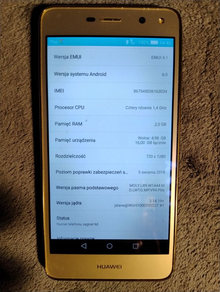 Huawei MYA-L11 Stan bardzo dobry!!