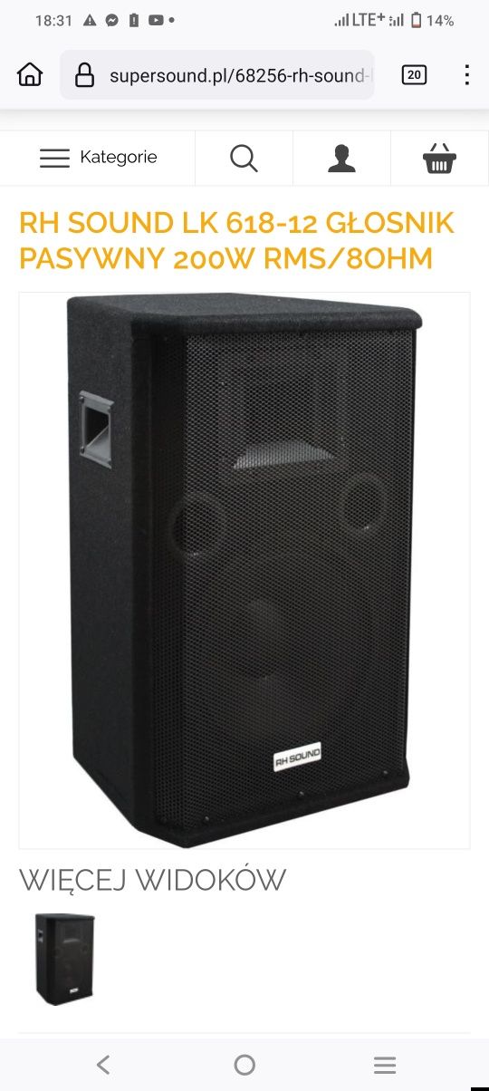 pfx 10d alphard powermixer głośniki estradowe 400w  prawdziwej mocy