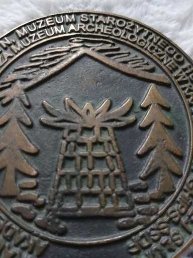Stary Medal 1955 rok Muzeum AgH Radwan i Bielenin mosiadz