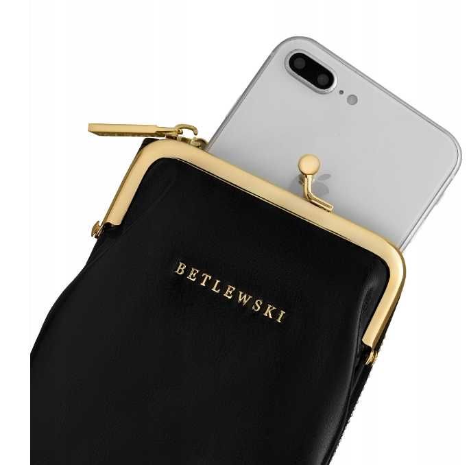 Betlewski torebka kopertówka BTF-03 CZARNY skóra ekologiczna ttst686