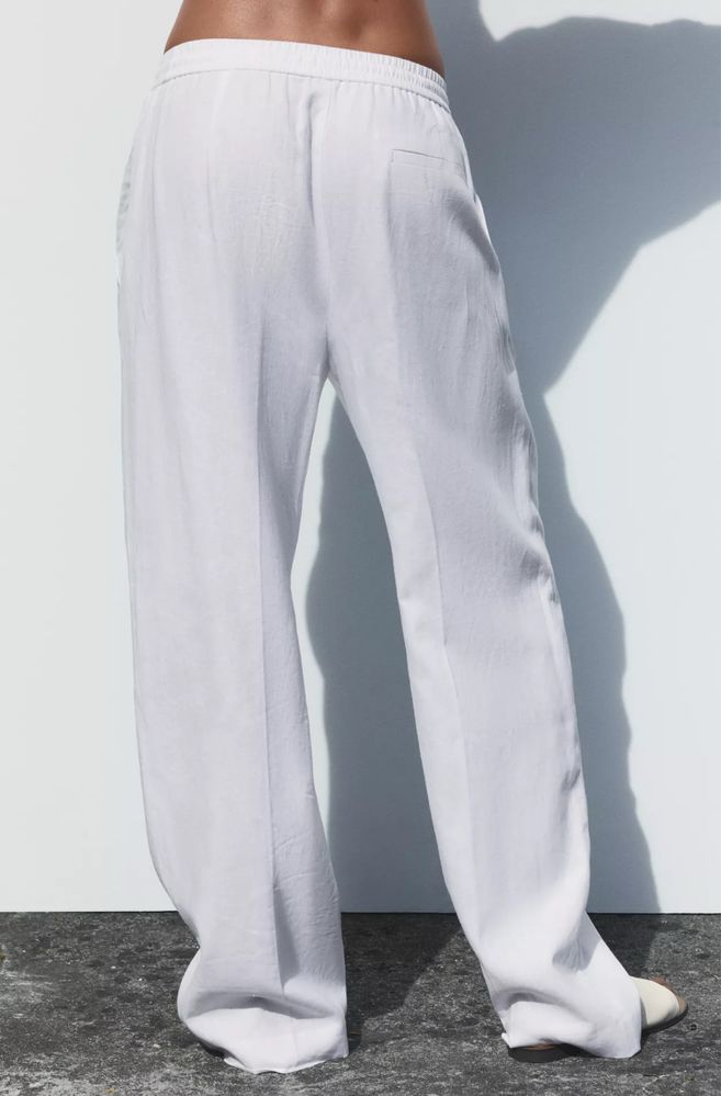 Штани з льоном Zara,розмір s