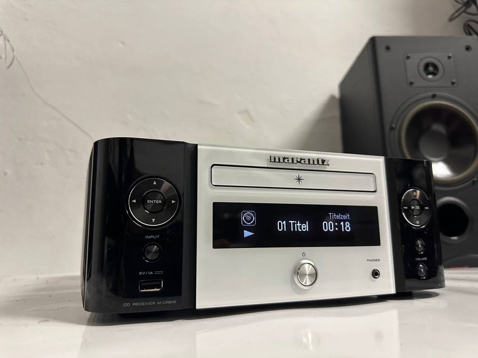 Odbiornik CD Marantz M-CR 610, FLAC,WAV, WMA, MP3AirPlay, DLNA
