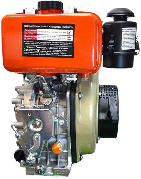 Двигун Зубр 178F (6 к.с.) дизель! вал 25 мм шліцевий! надійний мотор!