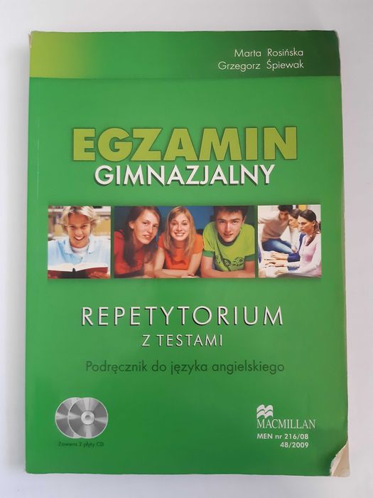 Egzamin gimnazjalny, Repetytorium z testami - j.angielski