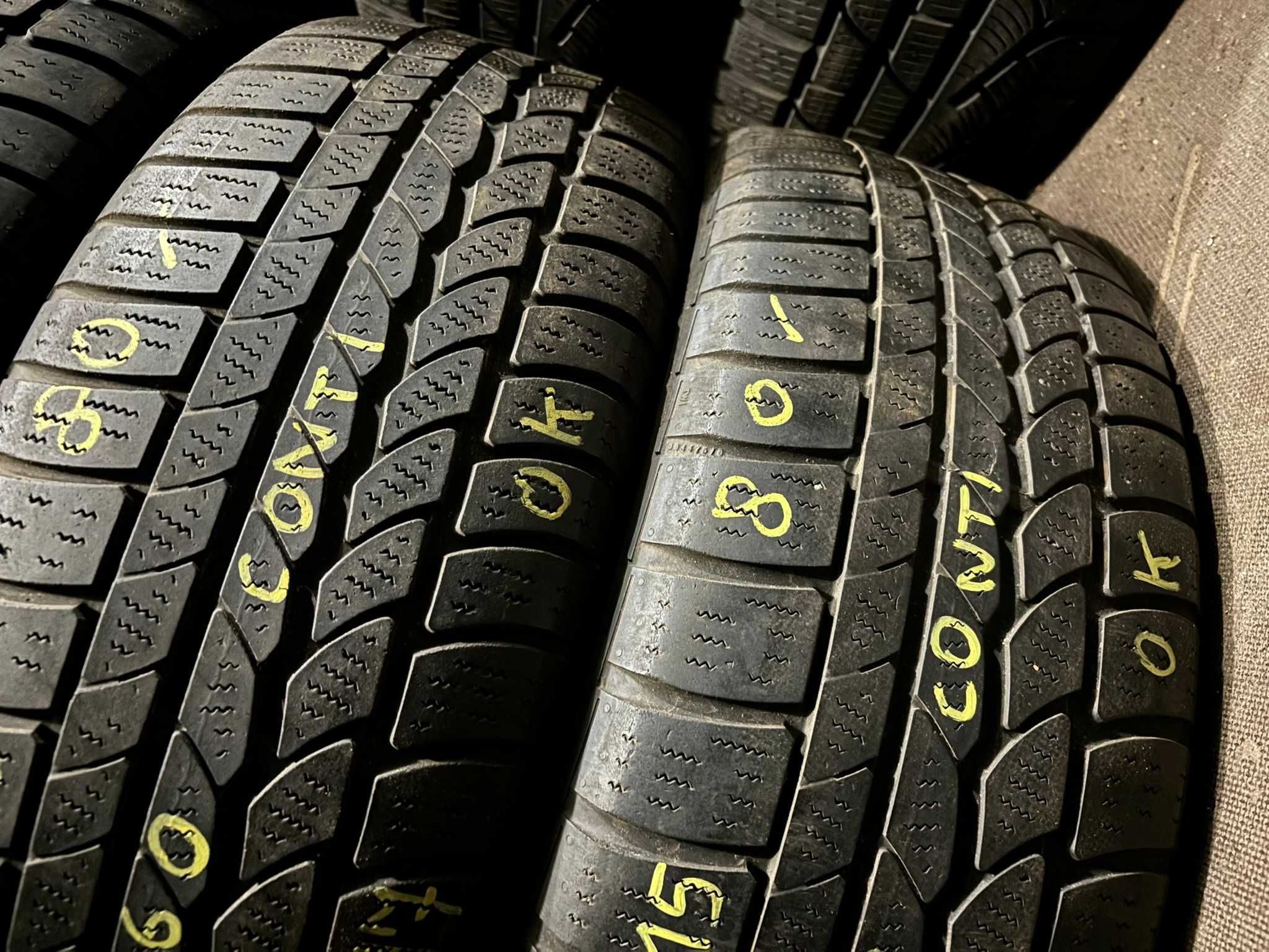 4X Opony Zimowe 215/60R17 CONTINENTAL WINTER CONTACT 5.3MM Spr. Całe!