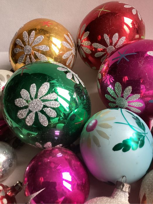 Bombki choinkowy z lat PRL Vintage