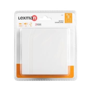 Campainha 2 tons LEXMAN 230 V cor branco - Nova