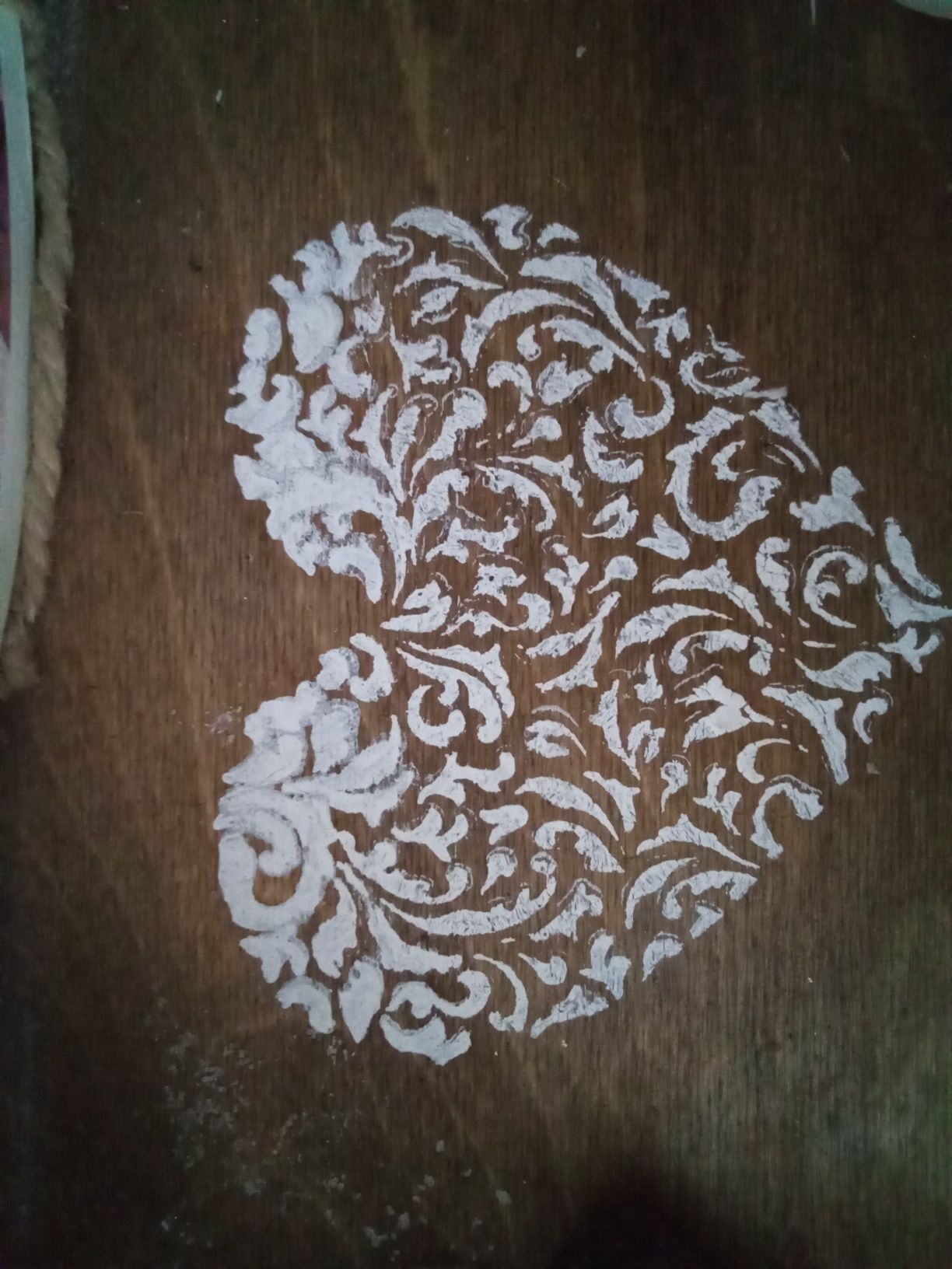 Skrzynka na koperty i pudełko na obrączki konwalie boho decoupage