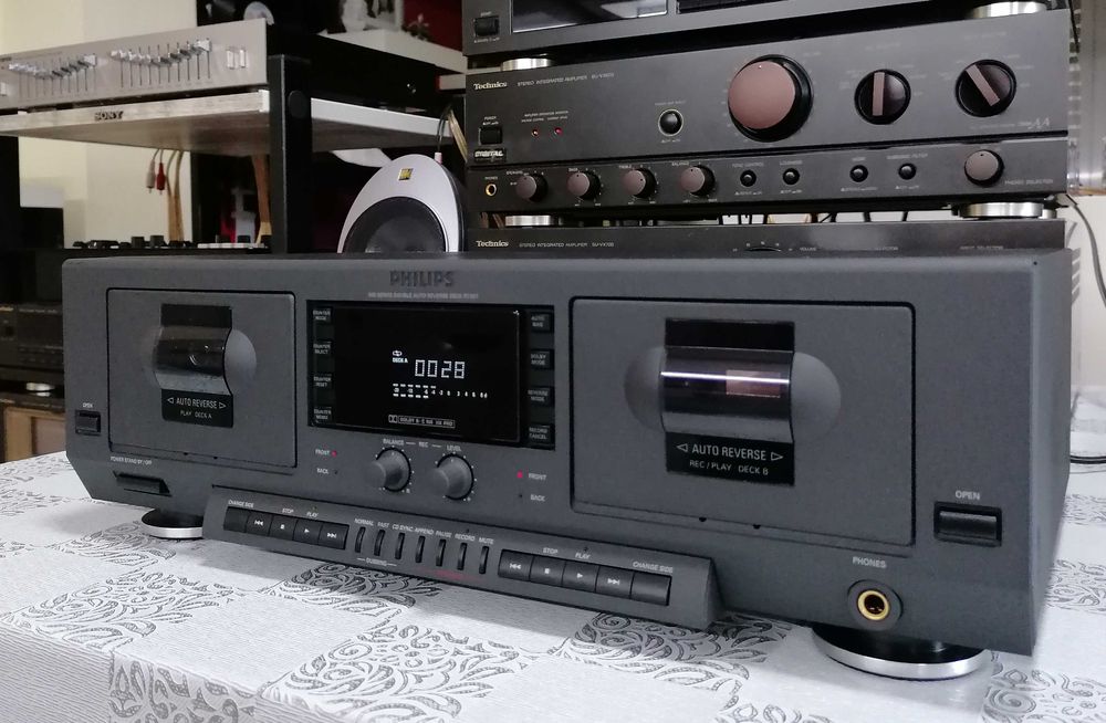 Deck de Cassetes Philips FC931, Em Excelente Estado Sem Riscos