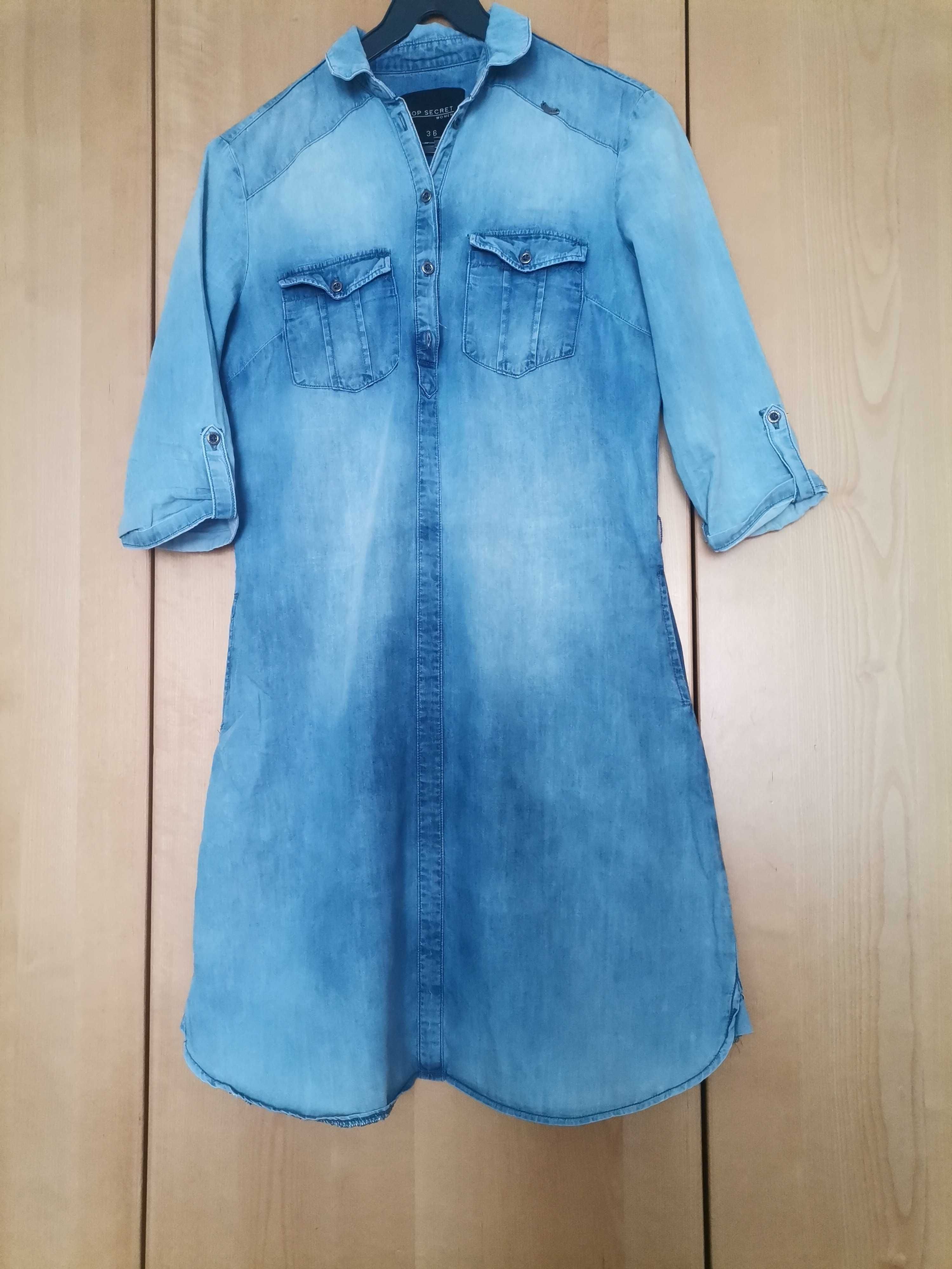 Jeansowa sukienka Top Secret roz. 36