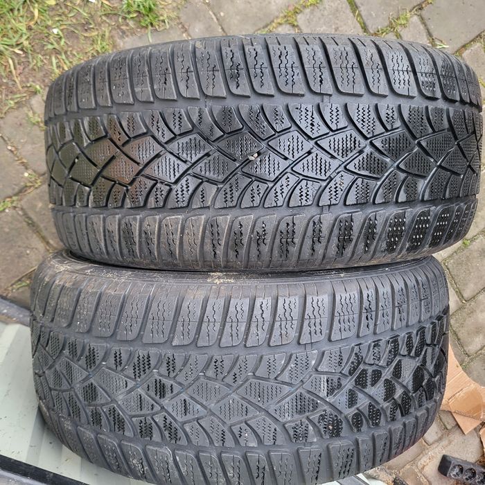 2шт 245 45 r17 dunlop 5.4мм зима всесезонка пара резина шини