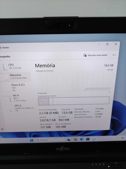 Portátil Fujitsu E448 - Intel i7 - 16GB RAM