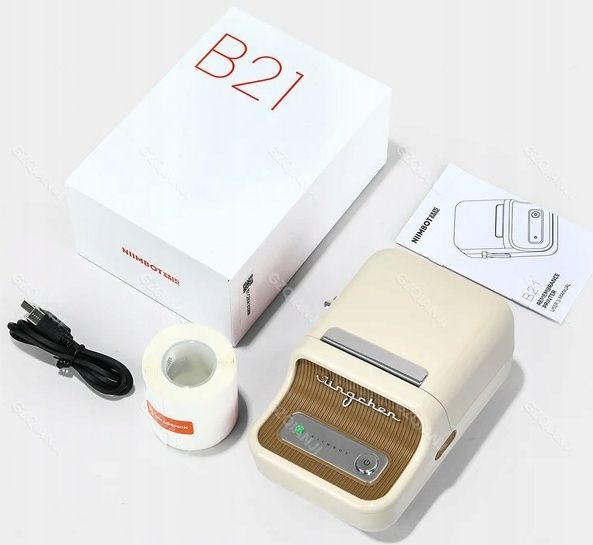 Drukarka termiczna etykiet termicznych samoprzylepnych B21 Niimbot gra