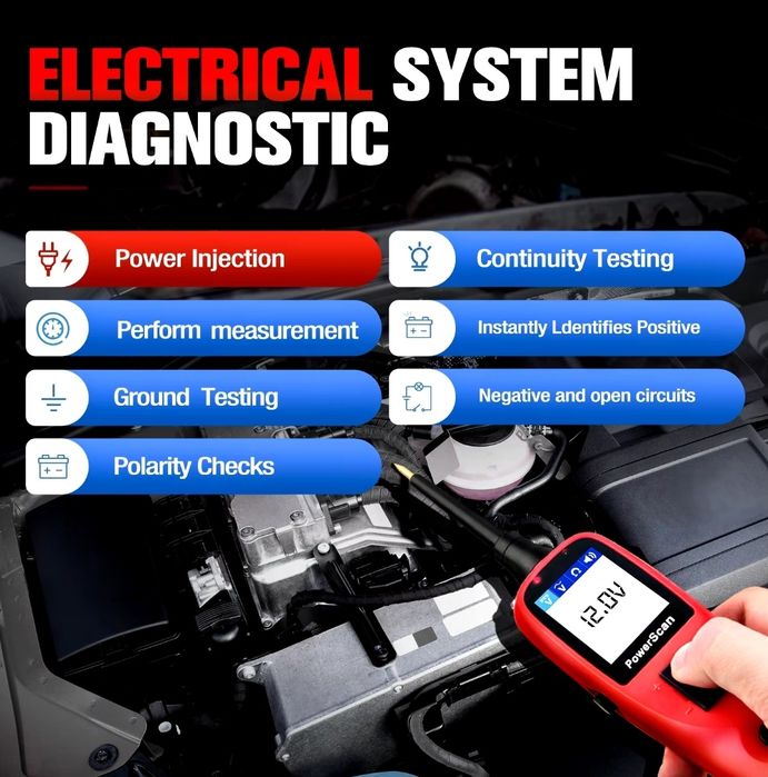 Autel PowerScan PS100 – Teste de Circuito Elé
