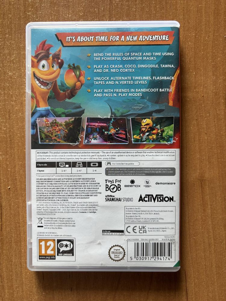 Crash Bandicoot 4: It's About Time Switch Polskie Napisy