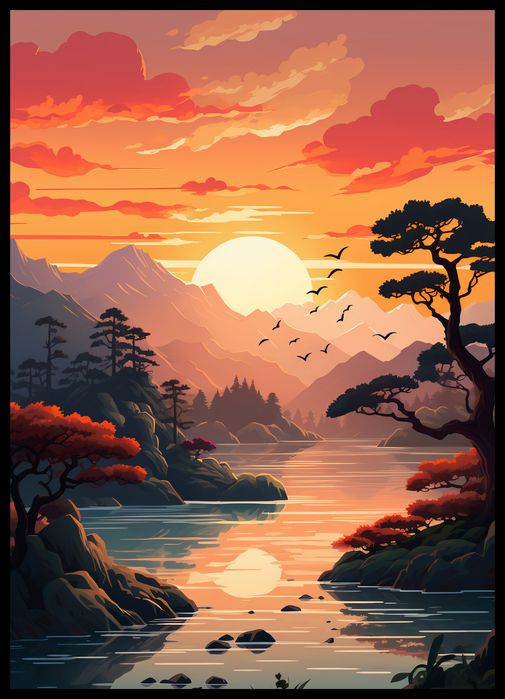 Plakat 50x70cm Złoty Zachód