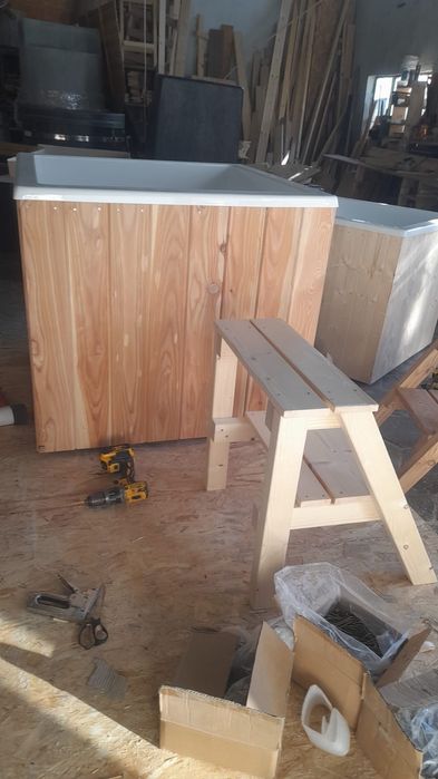 Balia beczka schladzalnik po saunie bania schladzania zimną wodę kwadr