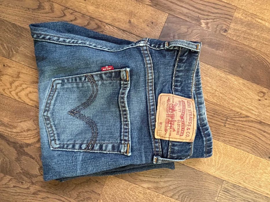 Levi's 751 spodnie męskie jeansy niebieskie W34 L32