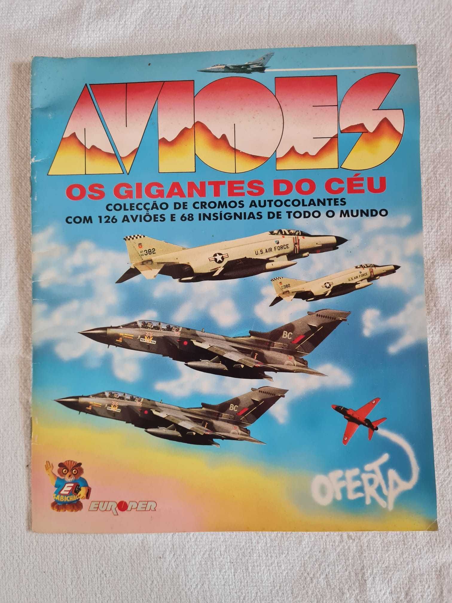 Caderneta Avioes - Os gigantes do céu 1989