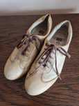 Buty damskie Nessi skóra naturalna skórzane carmel półbuty sneakersy
