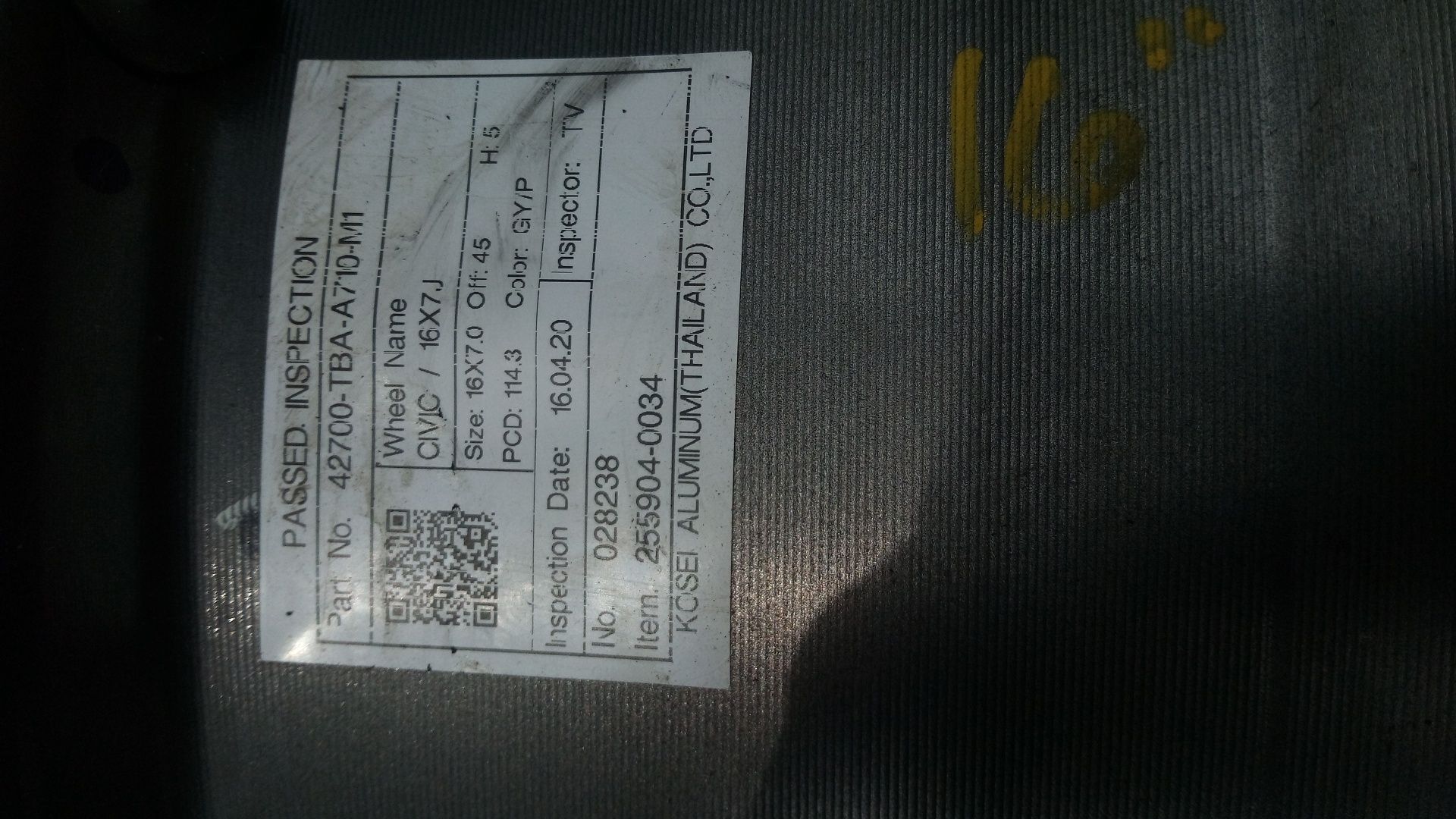 Koła , ,honda ,koła ,16