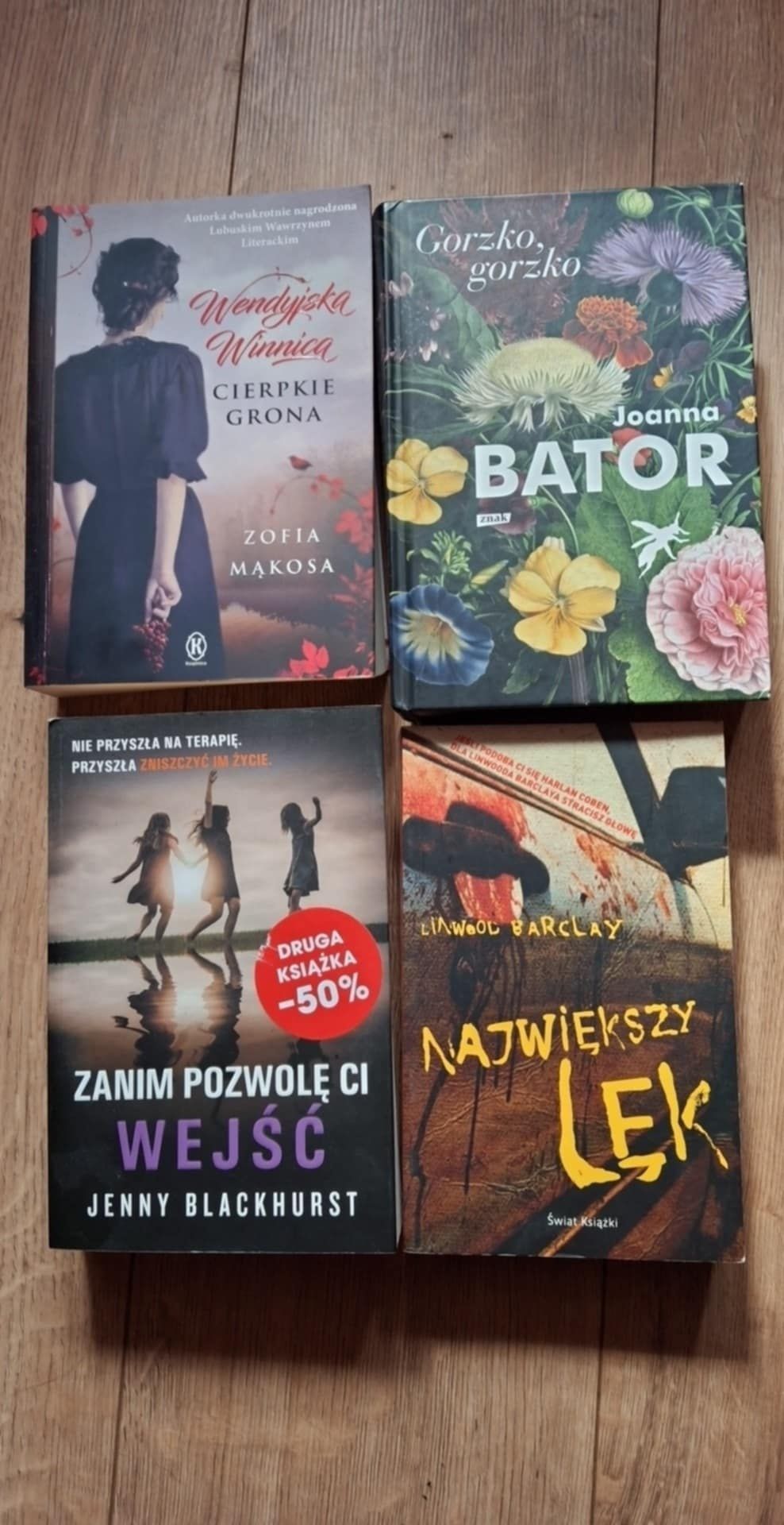 Cztery książki Bator, Mąkosa, Blackhurst