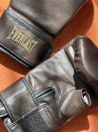 Перчатки боксерские Everlast ,рукавиці боксерскі Everlast,шкіряні