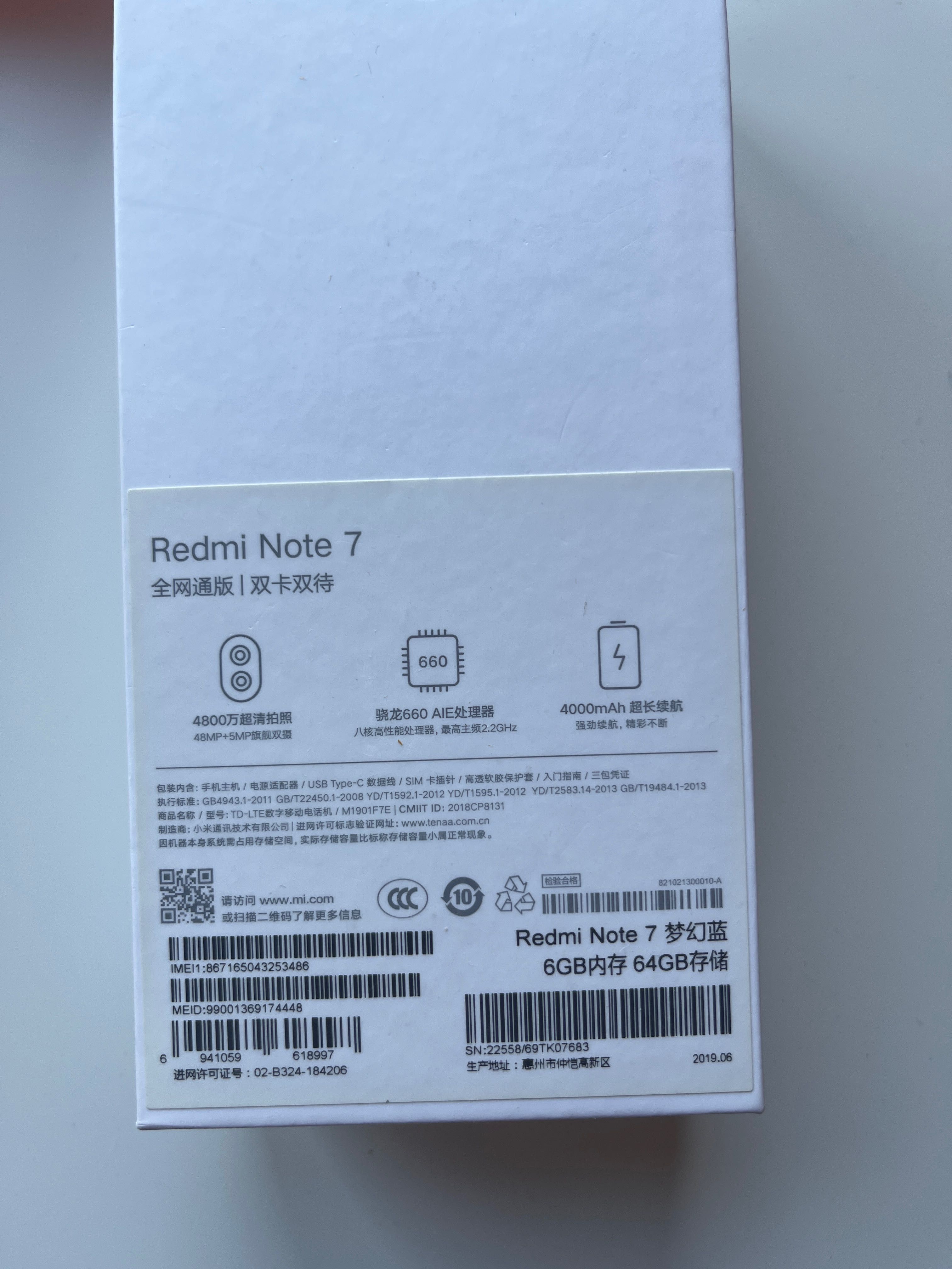 Telefon, Xiaomi Redmi Note 7