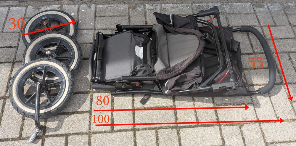 Wózek spacerowy składany Phil & Teds dla jednego lub dwojga dzieci