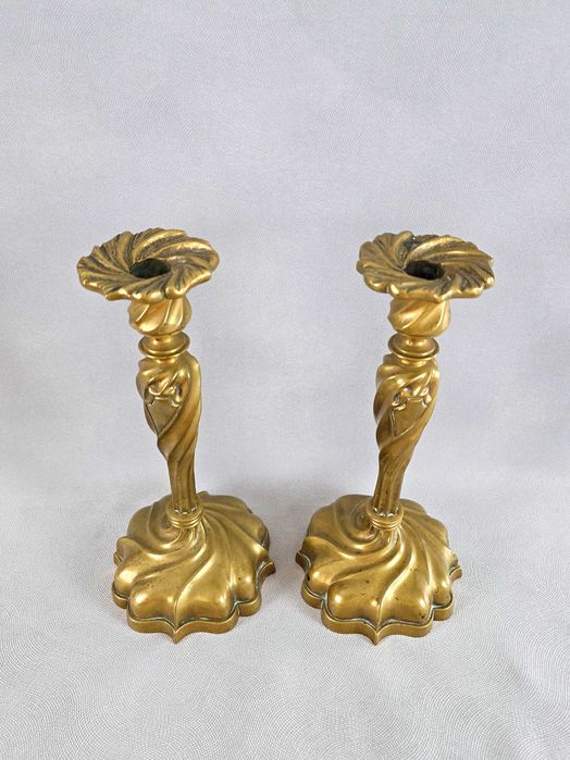 Lichtarze z mosiądzu