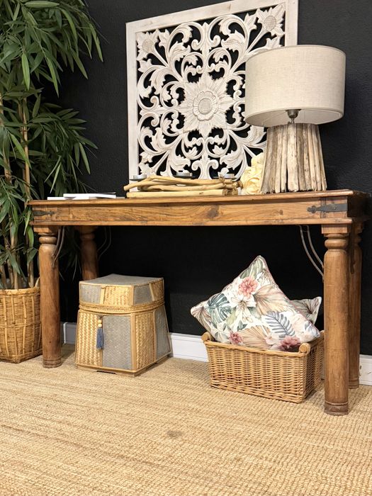 aparador, consola, secretaria, mesa, apoio, oriental, indiano, rustico