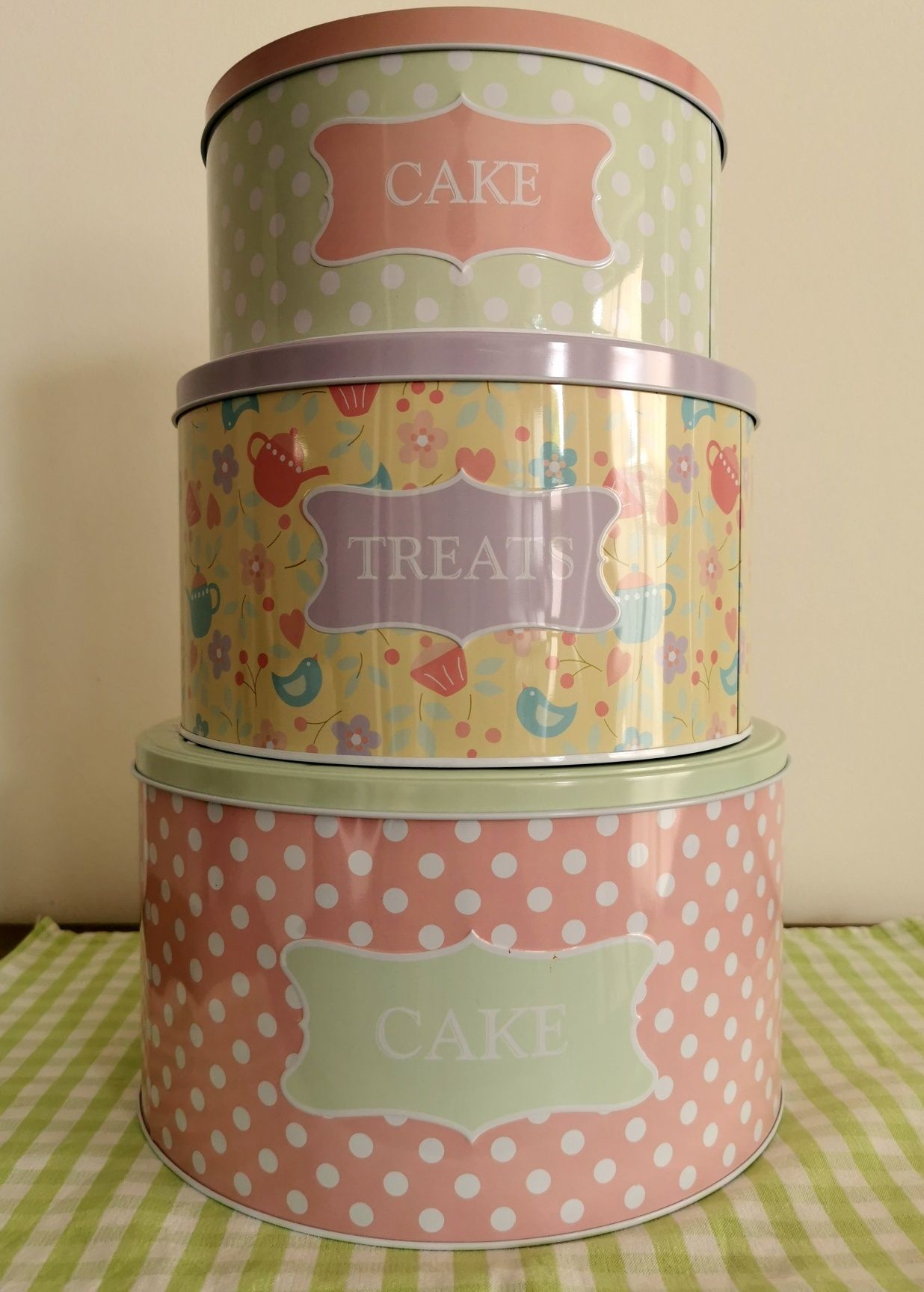 Conjunto 3 latas/caixas da Kitchen Craft