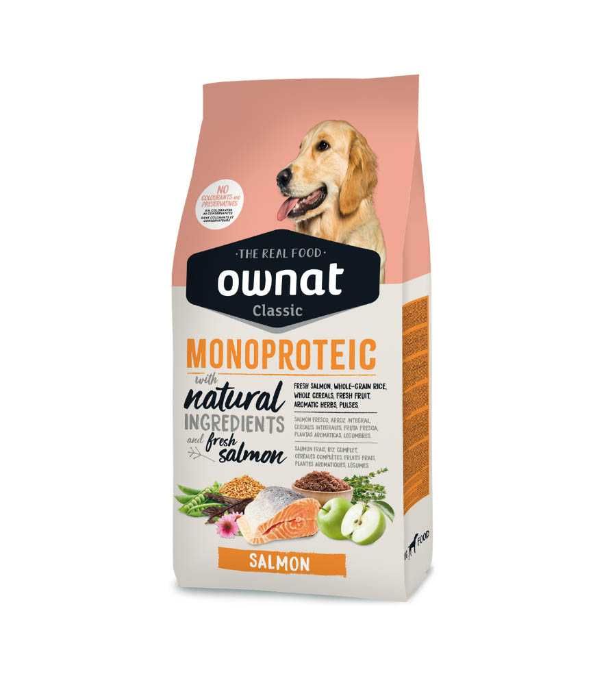 PORTES GRÁTIS - Ownat Cão Monoproteica Salmão 14kg